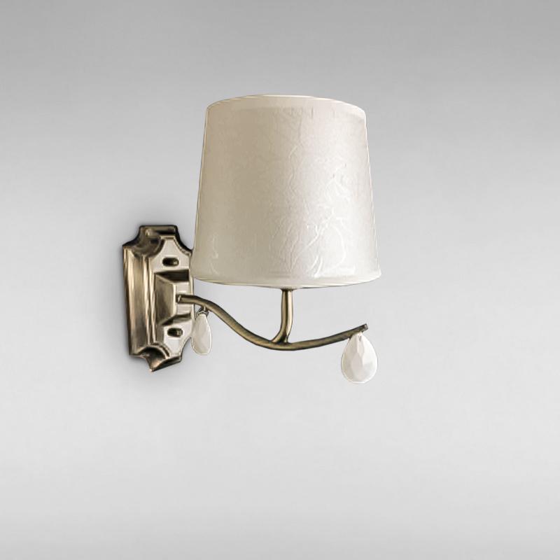 Бра настенное Light House SA-16044/1WA AB+WT+WT E14 с абажуром Бронза