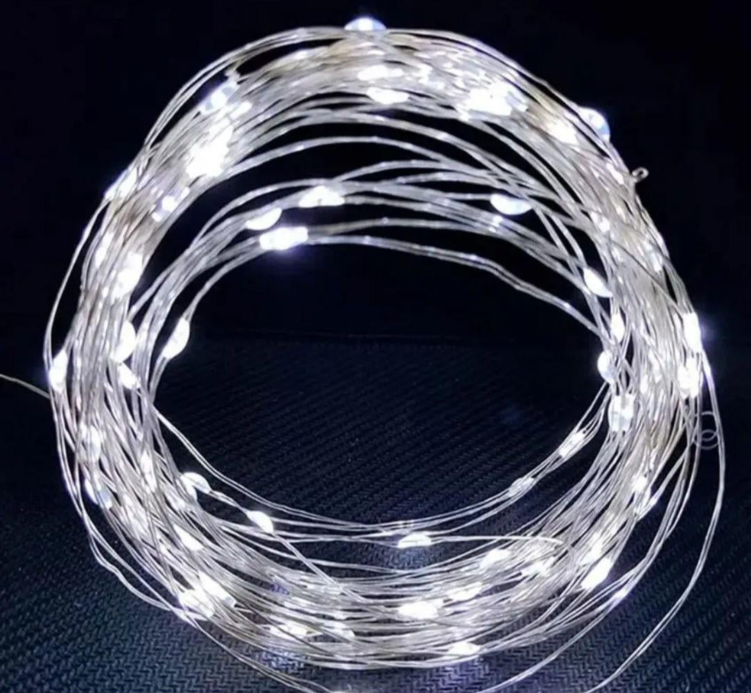 Гирлянда на батарейках белый свет 30 LED 5 м (9851515)