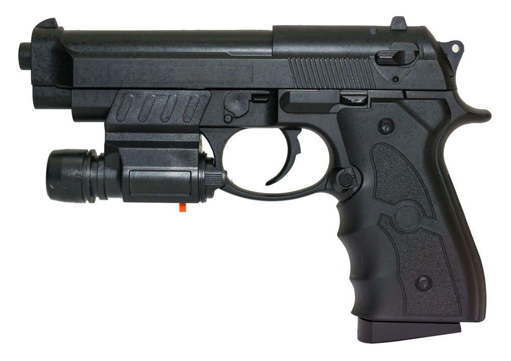 Пистолет для страйкбола Galaxy Beretta 92 детский с лазерным прицелом пластиковый (G052BL)