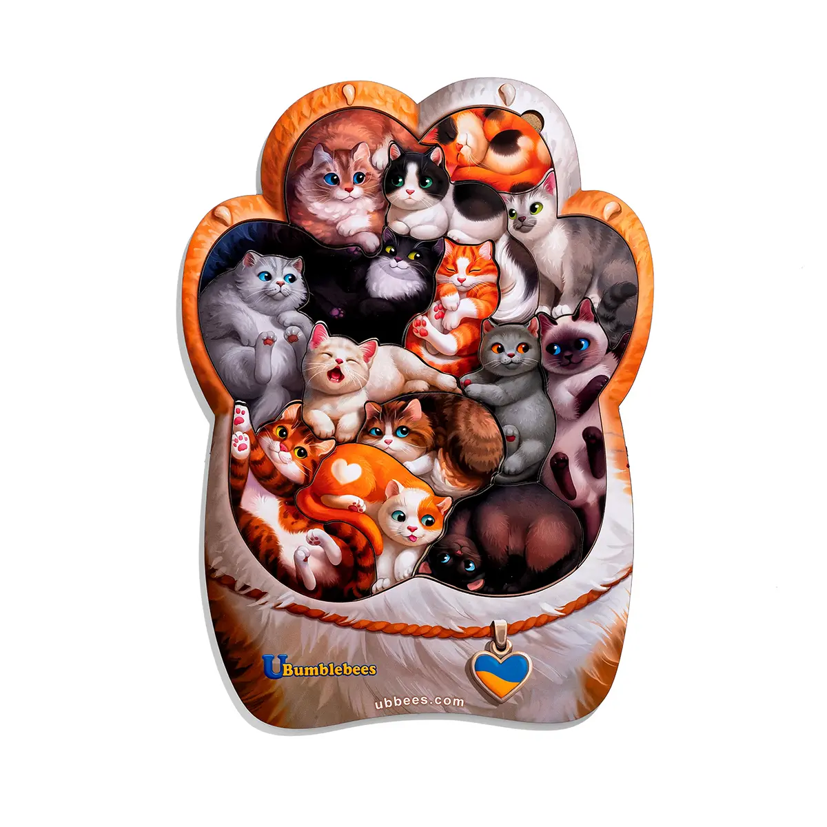 Пазл дерев'яний Котики-муркотики рамка-вкладка (2394139435)