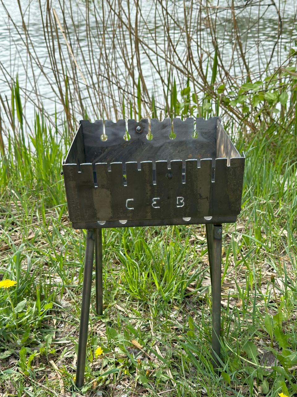 Мангал розкладний 2 мм на 6 шампурів Мангал розкладний 2 мм на 6 шампурів