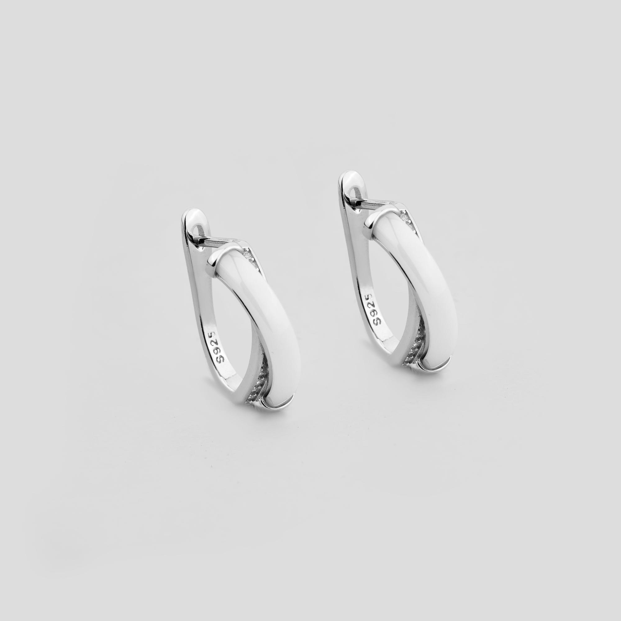 Серебряные серьги Minimal Луара (16370)