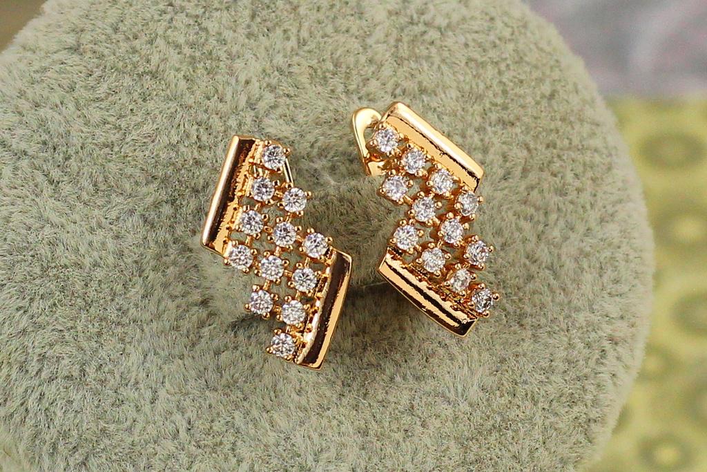 Сережки Xuping Jewelry Опади 1,8 см Золотистий (28118158)