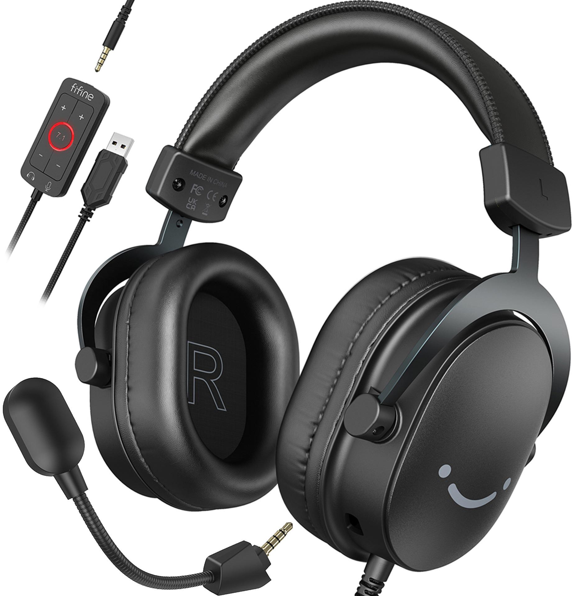 Гарнітура дротова FIFINE H9 2 м USB mini-jack 3,5 мм Black (26075390) - фото 2