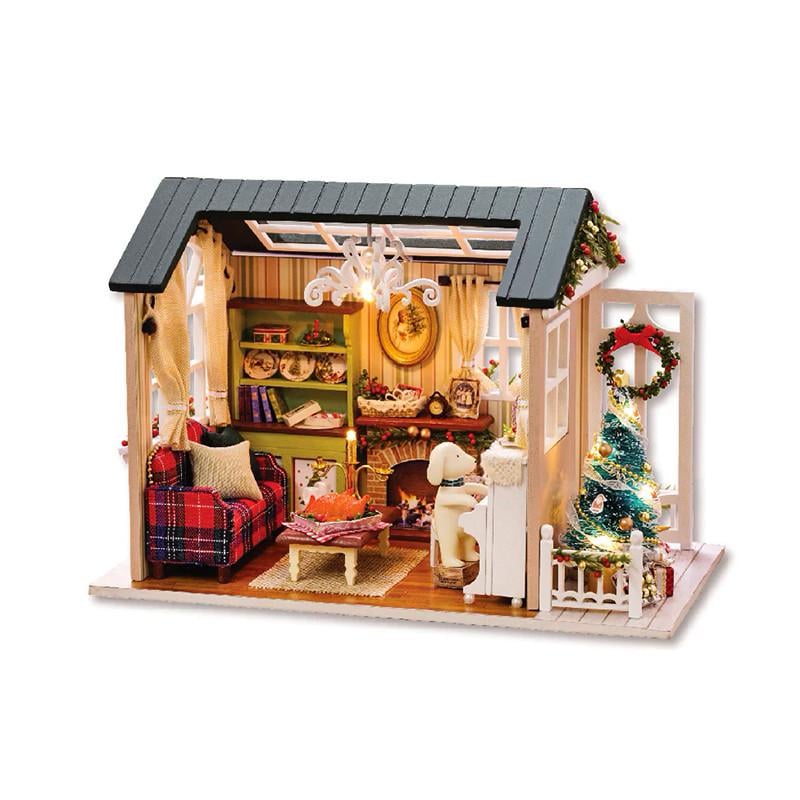 Кукольный дом конструктор DIY Cute Room 8009-D Сочельник
