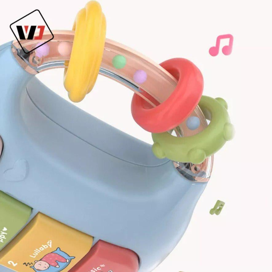Игрушка развивающая музыкальная бутылочка-телефон 5в1 Голубой (10187) - фото 4 Игрушка развивающая музыкальная бутылочка-телефон 5в1 Голубой (10187) - фото 4