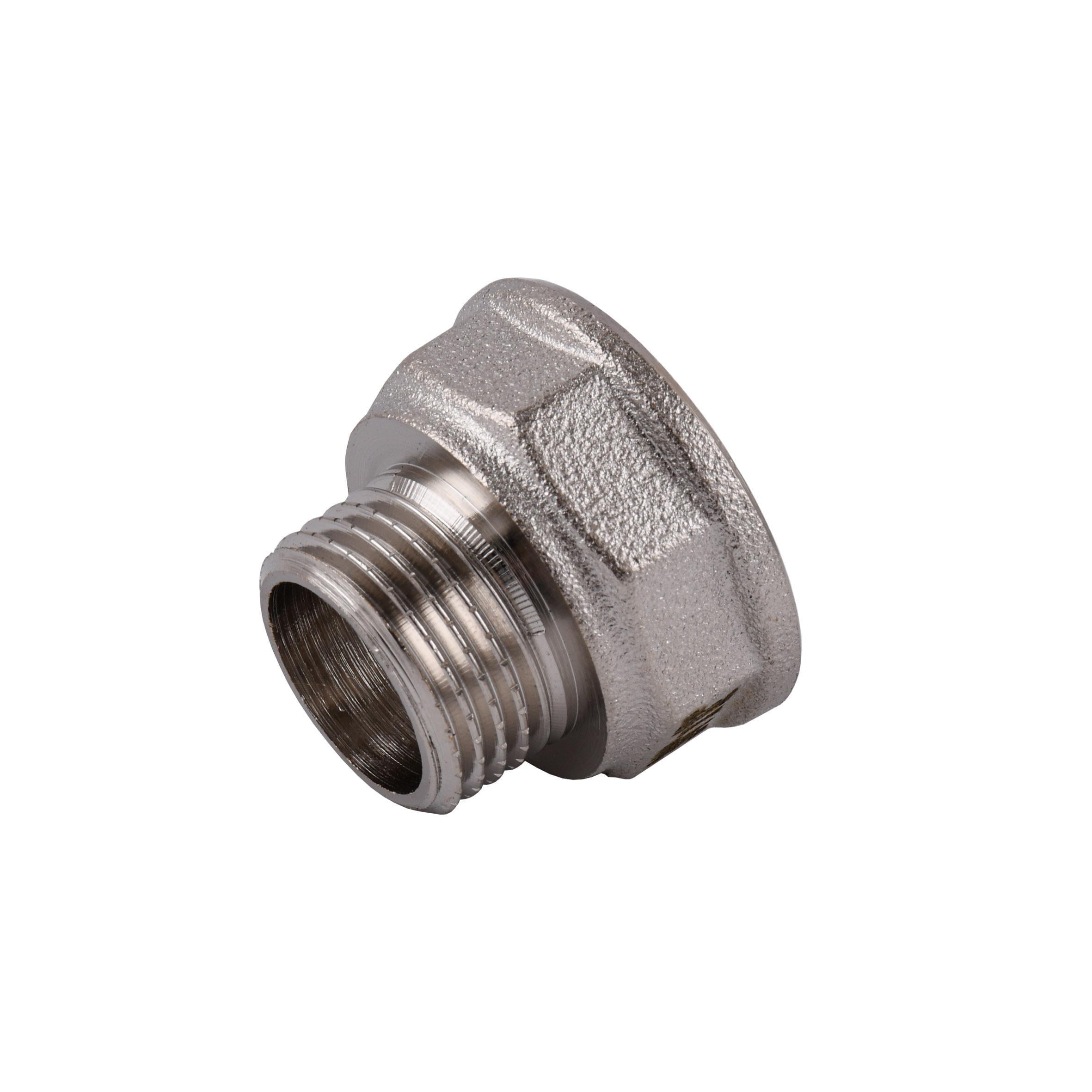 Переходник редукционный Optimum NK433O 3/4"x1/2"ВЗ никелированный восьмигранный (000030797)