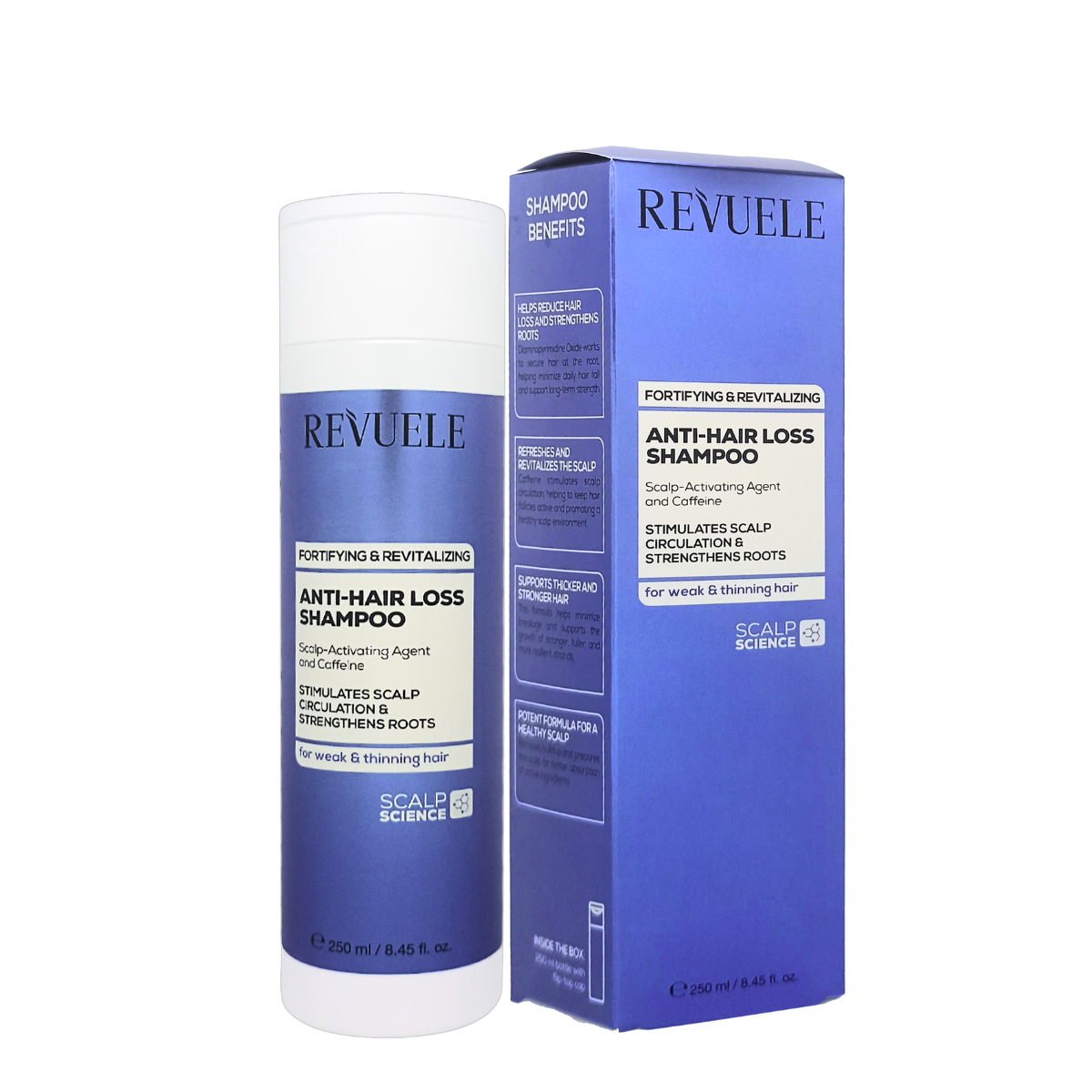 Шампунь против выпадения волос Revuele Anti-Hair Loss с кофеином 250 мл