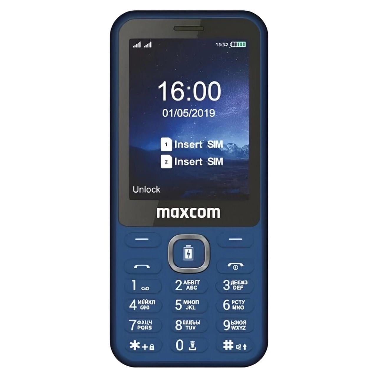 Телефон Maxcom MM814 Power Bank Function Type-C Синій