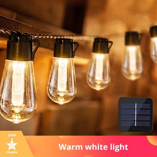 Гірлянда світлодіодна Smart Bulbs Outhome IP65 у формі груші 30 кульок 10 м Білий теплий (S1BLBOTHM10) - фото 2