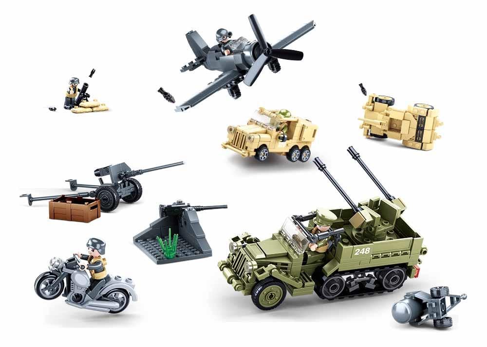 Конструктор Sluban M38-B0812 Сражение в Африке 552 детали 5 фигурок (M38-B0812) - фото 2 Конструктор Sluban M38-B0812 Сражение в Африке 552 детали 5 фигурок (M38-B0812) - фото 2