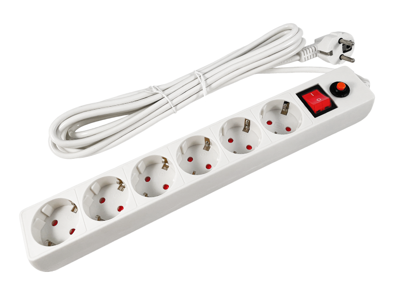 Удлинитель сетевой Lemanso LMK052 с заземлением 6 розеток 5 м (6955) Удлинитель сетевой Lemanso LMK052 с заземлением 6 розеток 5 м (6955)