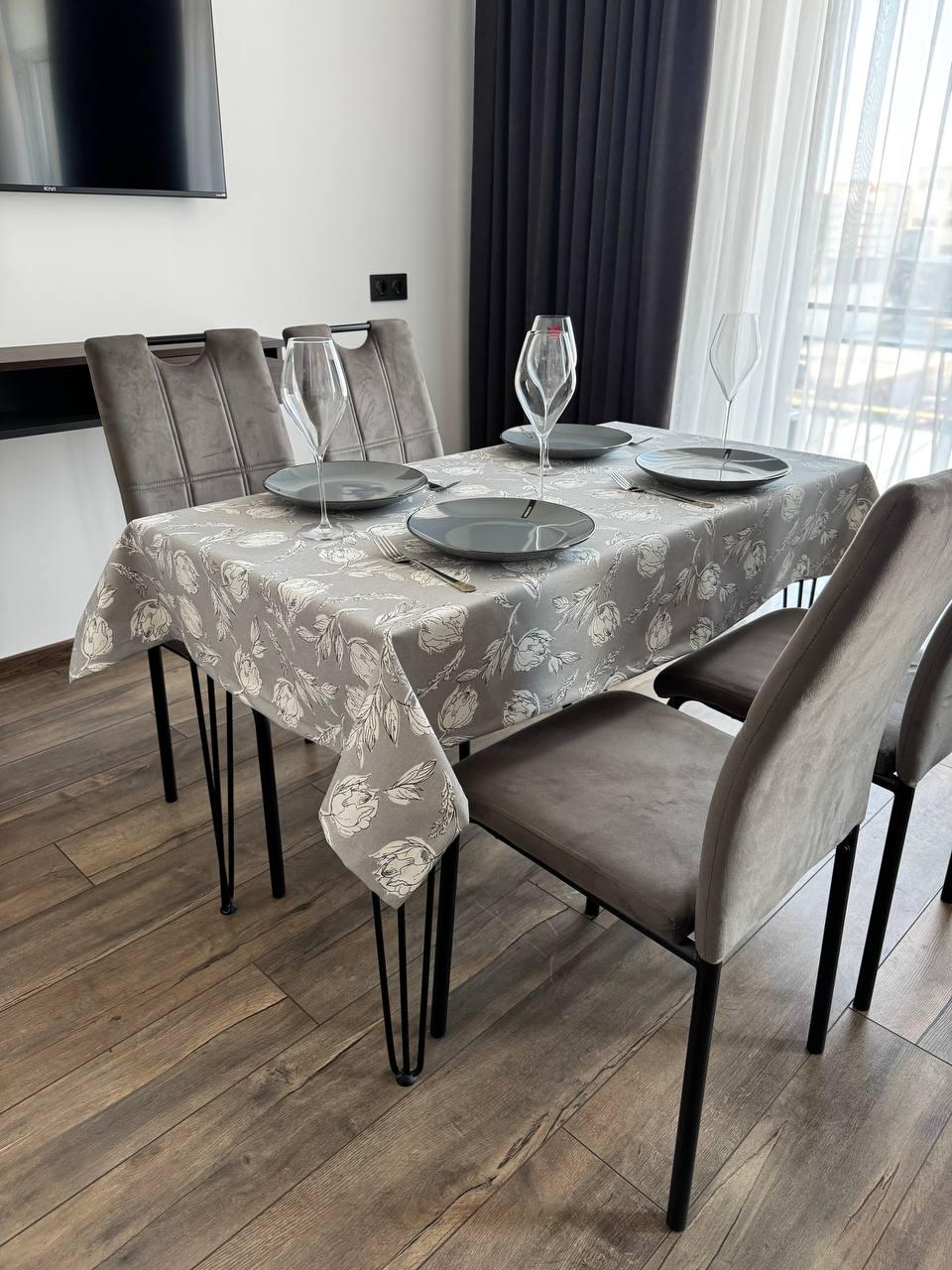 Скатертина водовідштовхувальна тефлонова прямокутна 100x170 см (30021-p1) - фото 2 Скатертина водовідштовхувальна тефлонова прямокутна 100x170 см (30021-p1) - фото 2