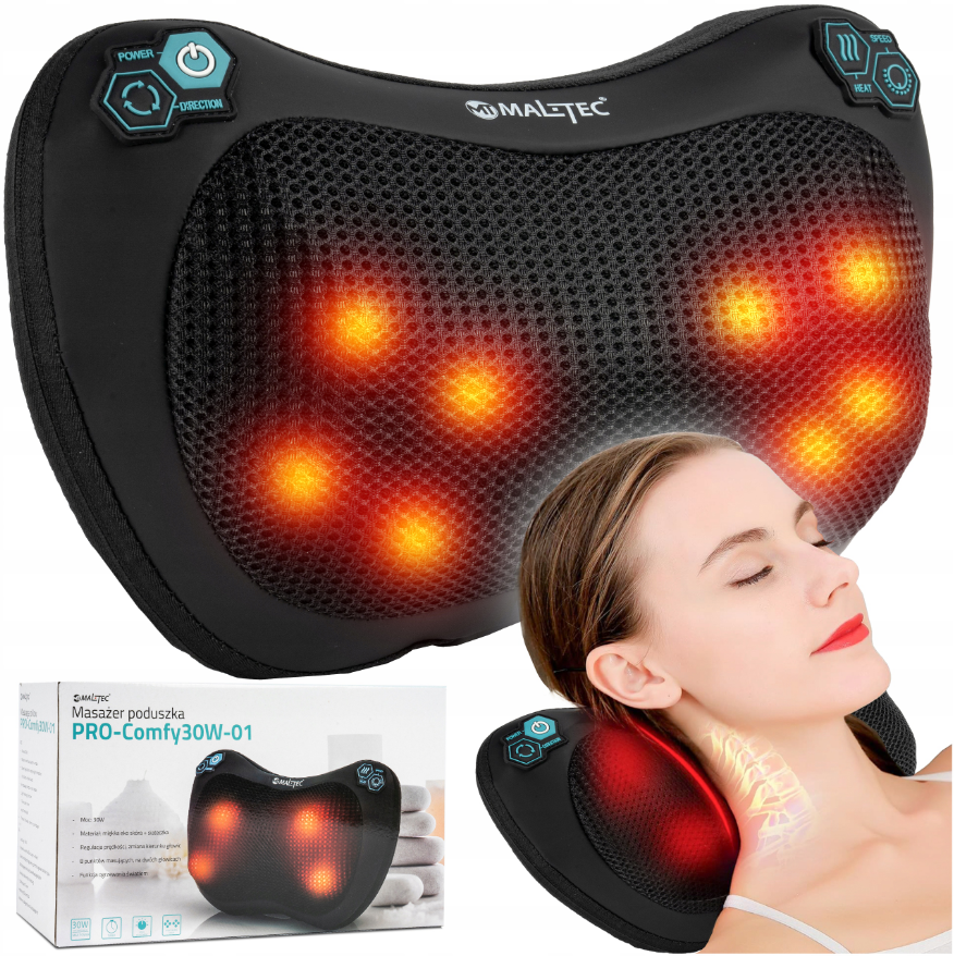 Подушка масажна для шиї/плеч та спини Maltec 30 Вт - фото 11 Подушка масажна для шиї/плеч та спини Maltec 30 Вт - фото 11