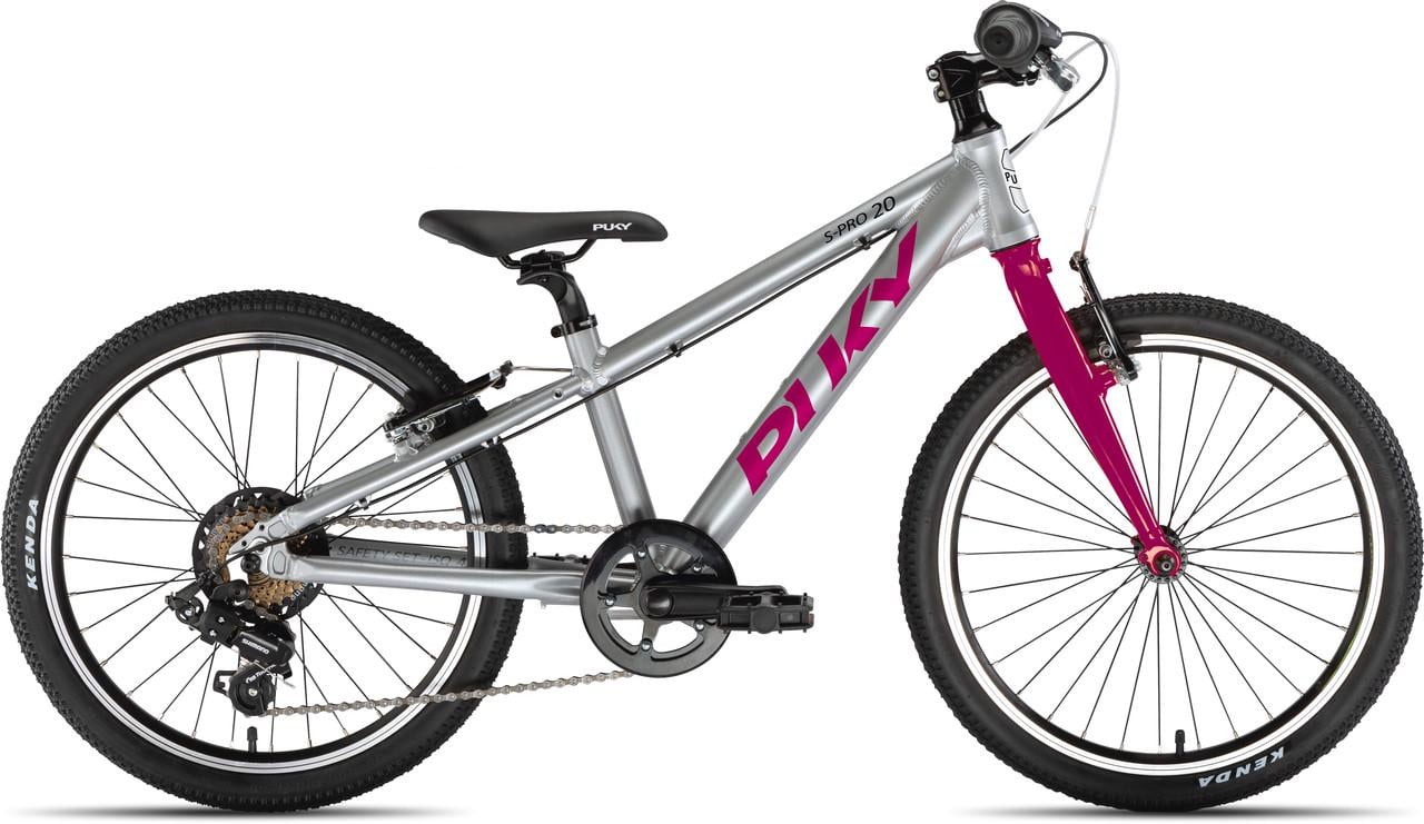 Велосипед дитячий 2-х колісний Puky S-Pro 20'' від 6 до 10 років 115-133 см Сірий/рожевий