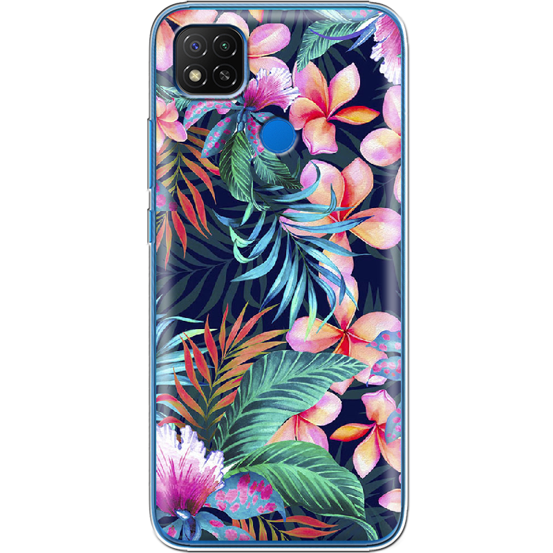 Чехол Boxface Xiaomi Redmi 9C flowers in the tropics Прозрачный силикон (40879-up1971-40879)