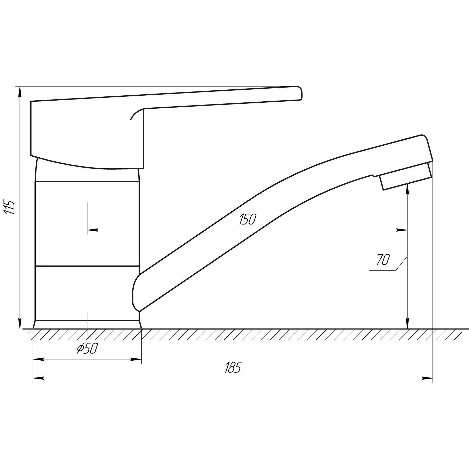 Смеситель для умывальника Domino Blitz DBC-203M (GSR-000010460) - фото 4 Смеситель для умывальника Domino Blitz DBC-203M (GSR-000010460) - фото 4
