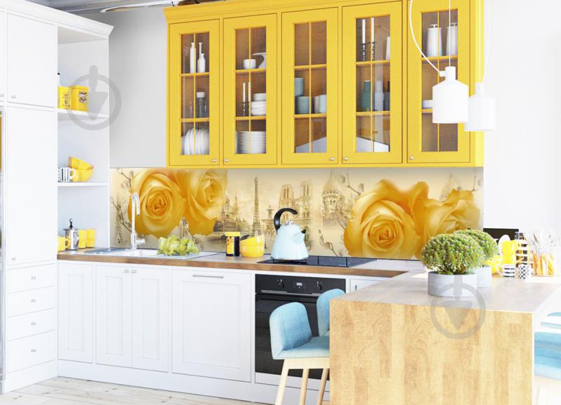 Наклейки кухонный фартук Zatarga Amour 650х2500 мм Желтый (Z180098/1) Наклейки кухонный фартук Zatarga Amour 650х2500 мм Желтый (Z180098/1)