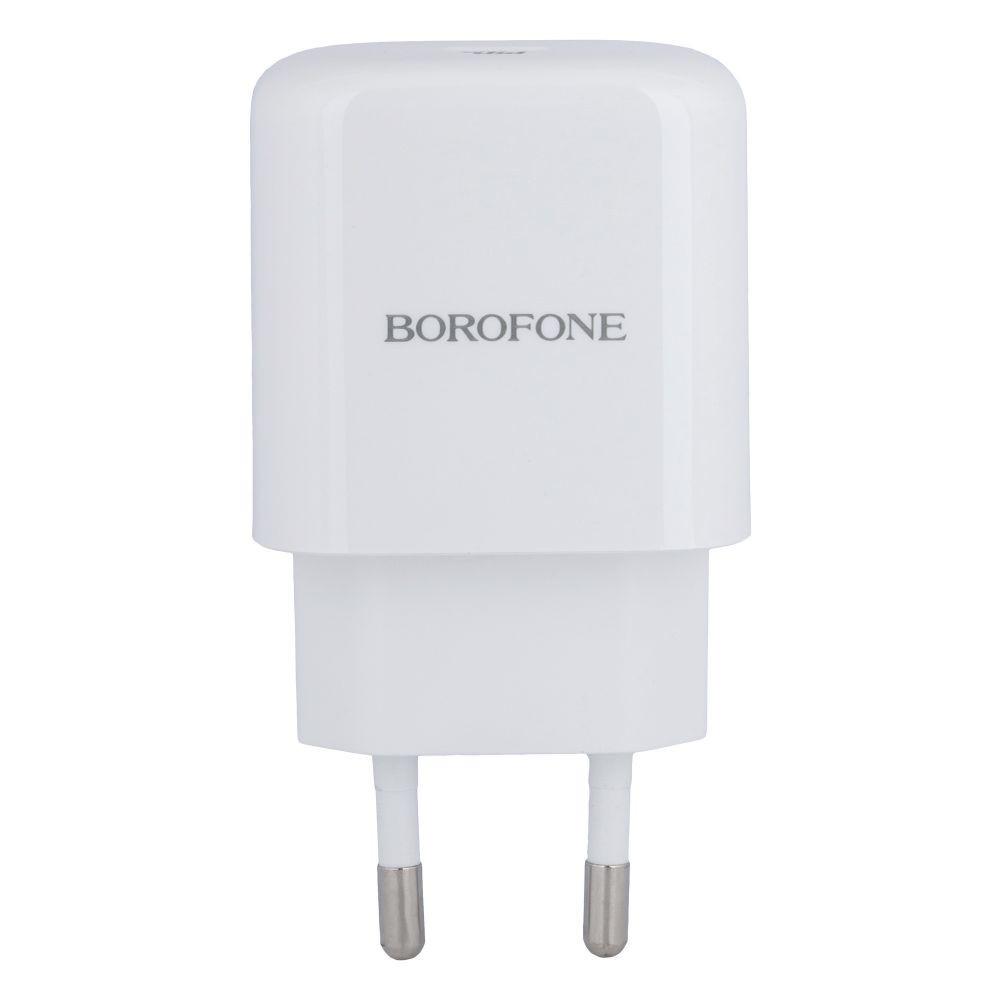 Зарядний пристрій Borofone BN3 Premium PD 20W Type-C to Lightning QC3.0 White (29caa1-14613) - фото 2