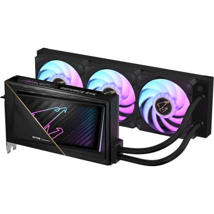 Видеокарта Gigabyte AORUS NVIDIA GeForce RTX 5090 Xtreme WaterForce 32G 28000 MHz 2655 MHz Black (GV-N5090AORUSX W-32GD)