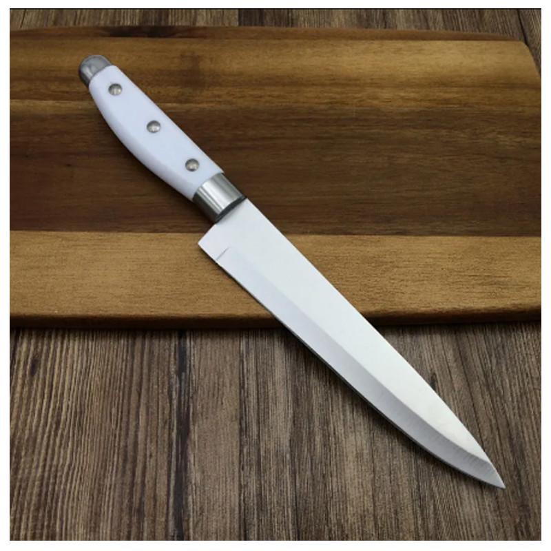 Нож кухонный с белой ручкой 29 см