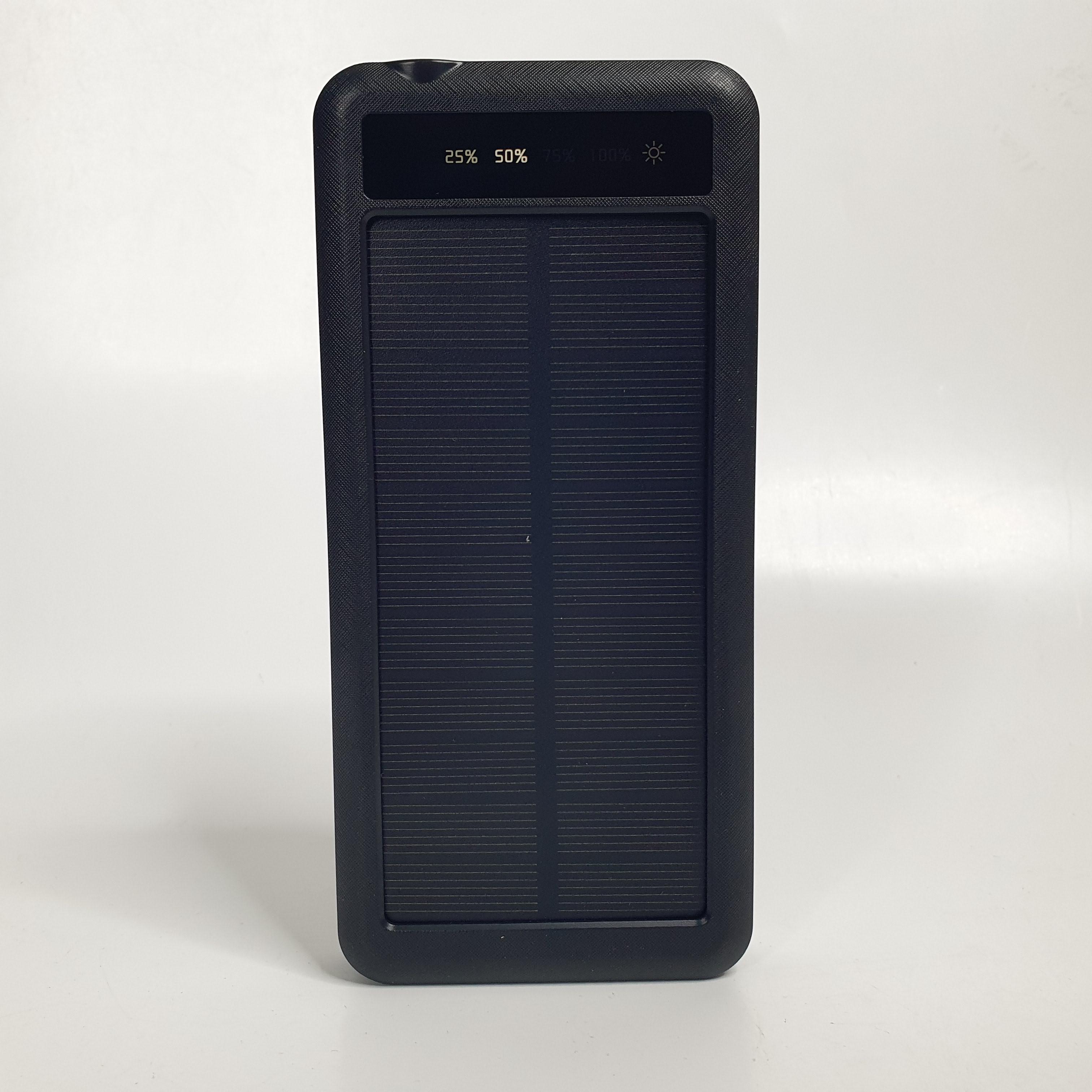 Аккумулятор наружный с солнечной панелью 50000 mAh Черный (JS-809)