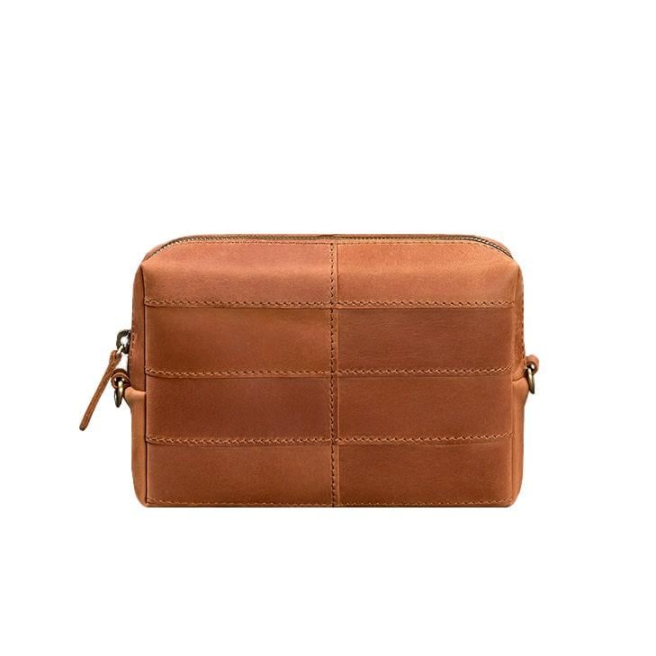 Косметичка-несесер шкіряна 3.1 Crazy Horse Світло-коричневий (A-026897)