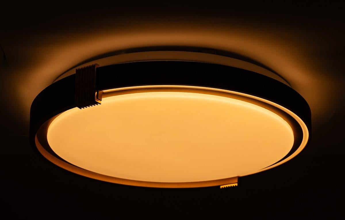 Потолочный светильник Vestum COLISEUM матовый 60W 3000К-6500К с ПУ 395х60 мм Черный - фото 3