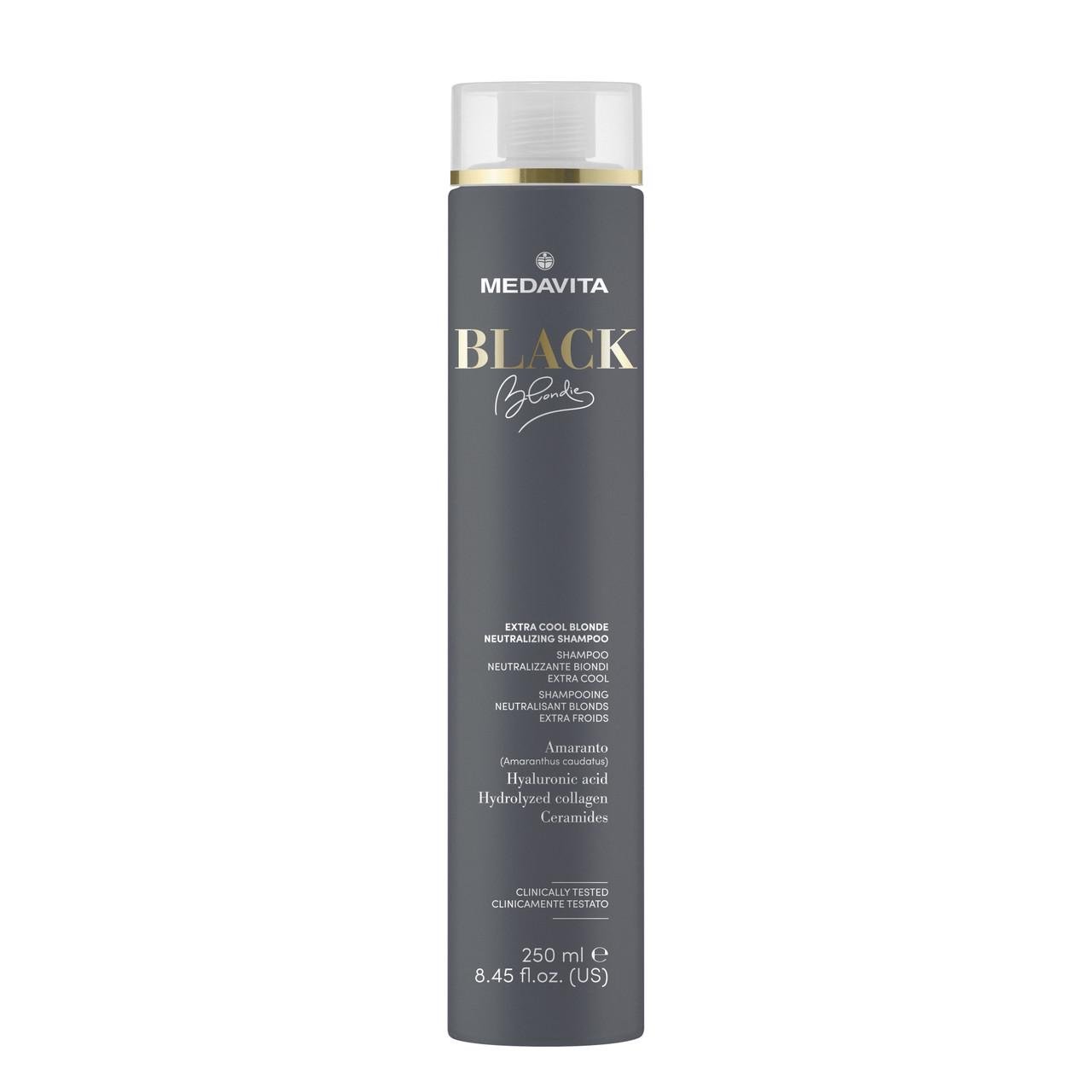 Шампунь для волос нейтрализующий блек блонди Medavita Black Blondie Extra Cool Blonde Neutralizing Shampoo (02476)