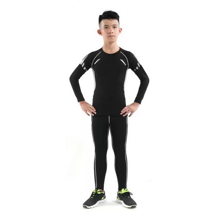 Термобілизна дитяча FENTA Thermal Underwear Reflective Ventilation 135-145 см Black/Gray (3103) - фото 7