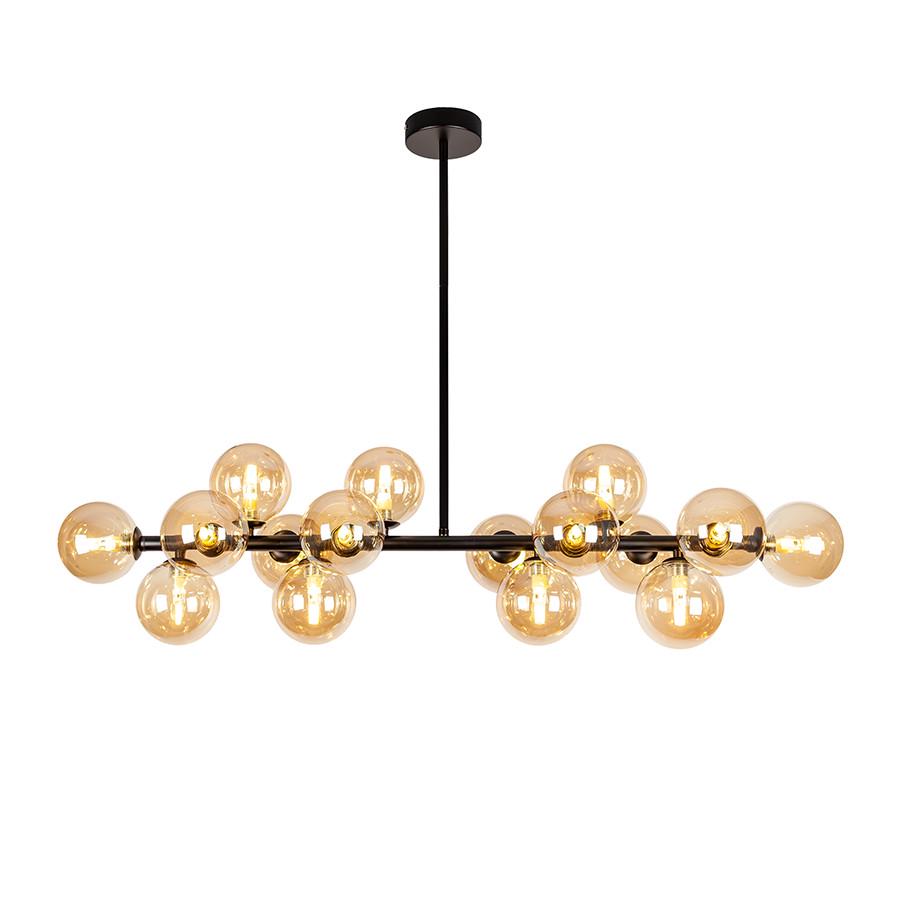 Люстра стельова молекула 7841020-16 BK/BR Чорний/Коричневий - фото 2 Люстра стельова молекула 7841020-16 BK/BR Чорний/Коричневий - фото 2