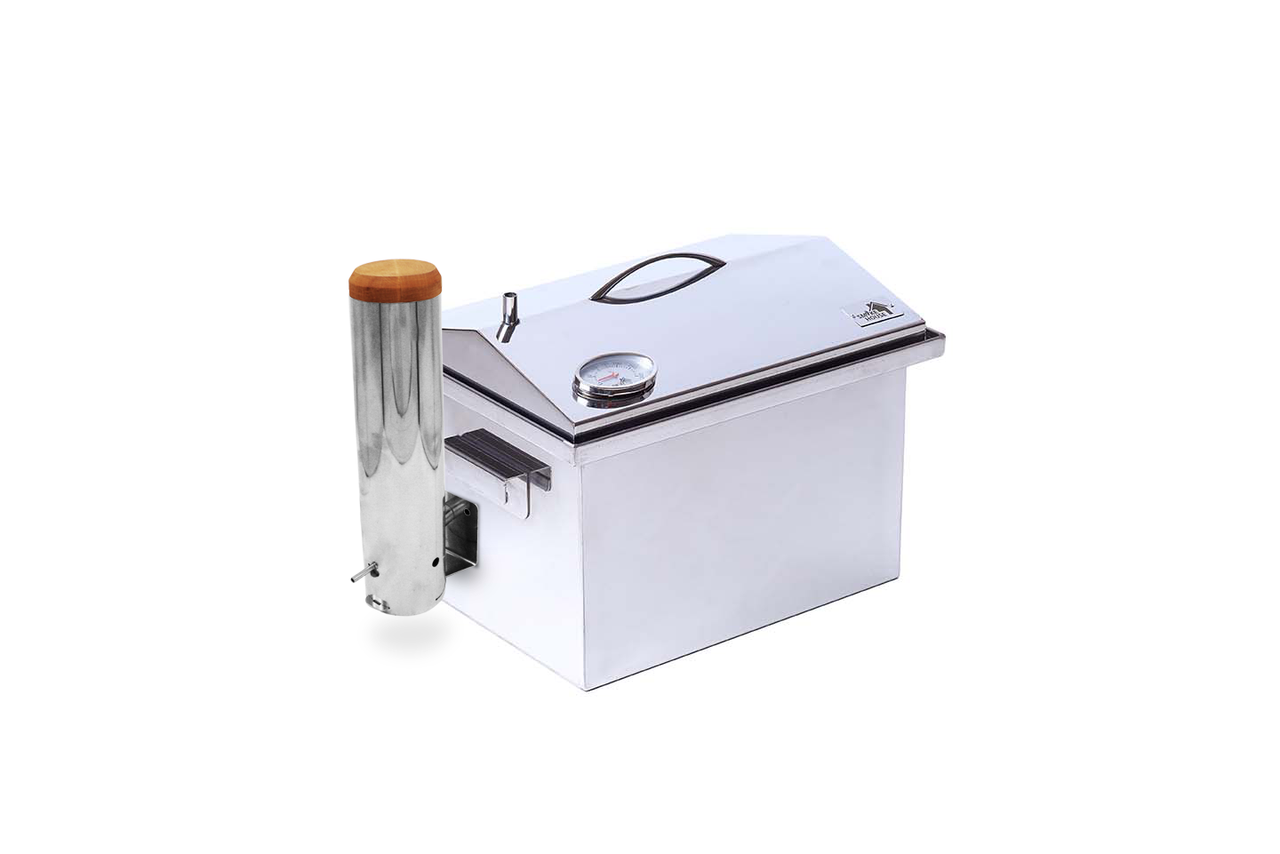 Коптильня Smoke House Kit M DeLuxe 2 уровня загрузки до 4 кг с гидрозатвором и дымогенератором Smoke 2.0 (2689474056)