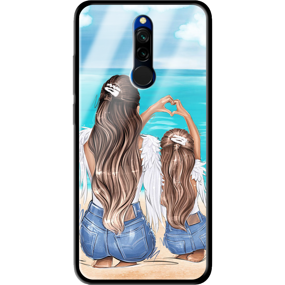 Чехол Boxface Xiaomi Redmi 8 Family Vacation Черный силикон со стеклом (38411-up2380-39408)