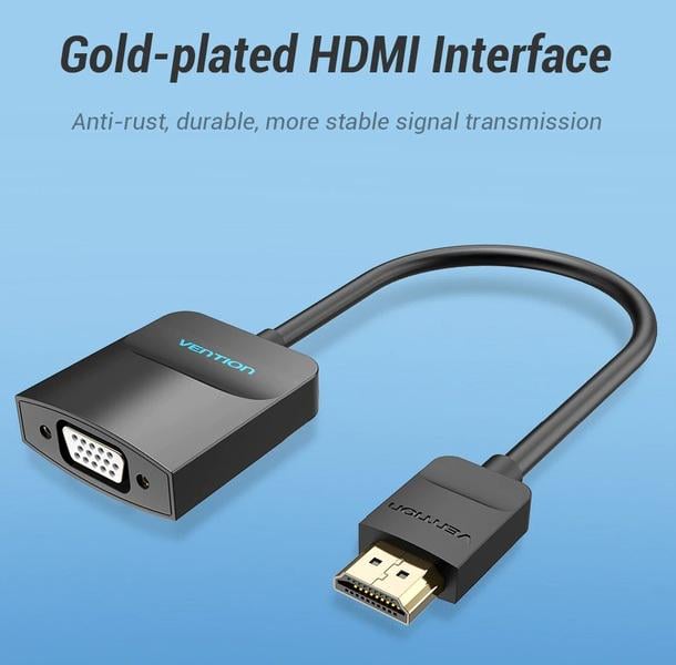 Перехідник Vention HDMI-VGA 0,2 м (ACFBB) - фото 8