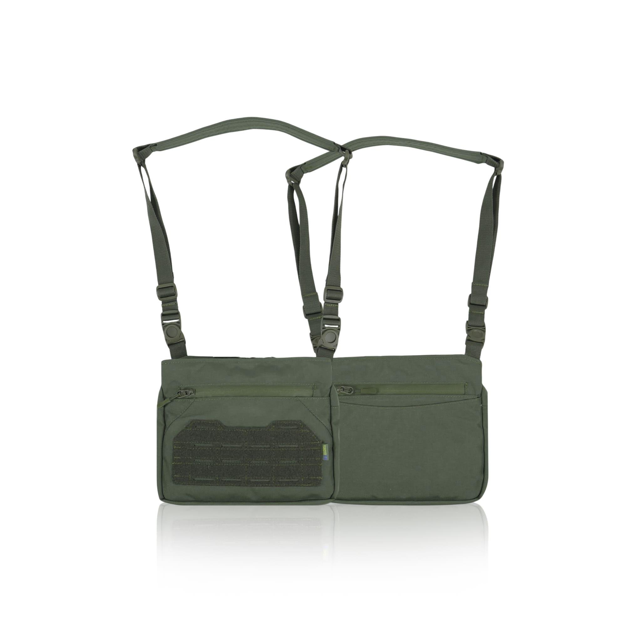 Сумка мужская через плечо Хаки - фото 2