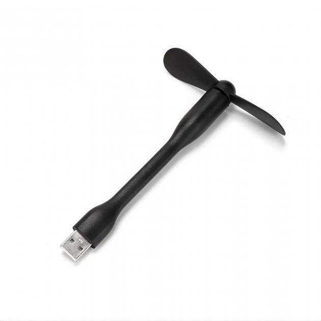 Вентилятор USB портативний для повербанків і ноутбуків Чорний (2635)