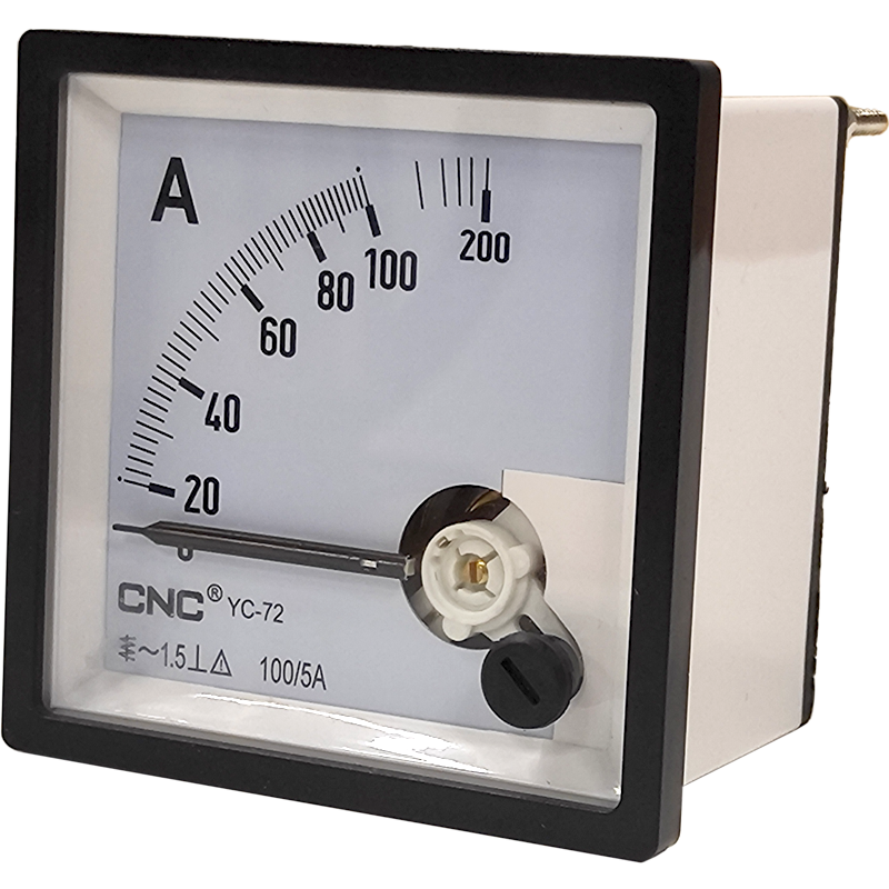 Амперметр аналоговый CNC YC-72А 100/5А AC 72x72 мм класс 1,5 (Б00029835)