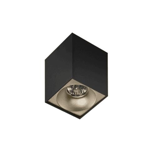 Світильник накладний Azzardo HUGO AZ0826 з рефлектором Чорний/Шампань (AZ0833)