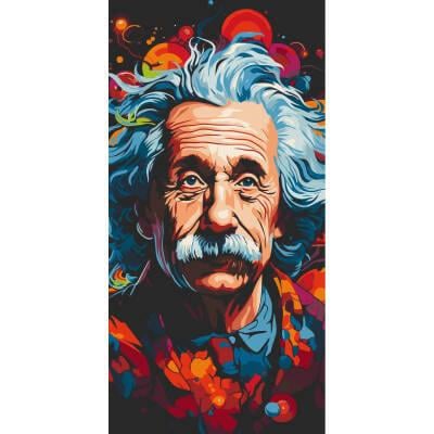 Картина по номерам ART CRAFT Альберт Энштейн лак 40х80 см (2987253369)