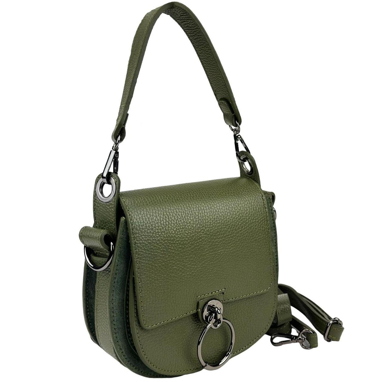 Женская сумка кожаная Firenze Italy F-IT-9887GR-D Зеленый (2656558776)