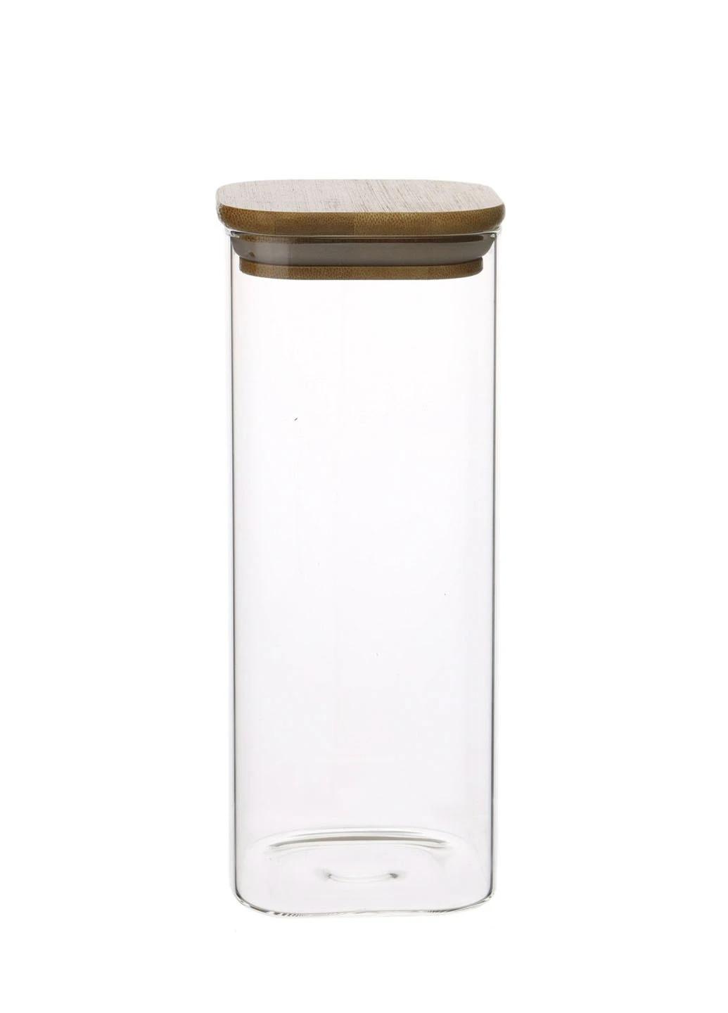 Банка с крышкой стеклянная Idea 1,1 л Прозрачный (10030Е)