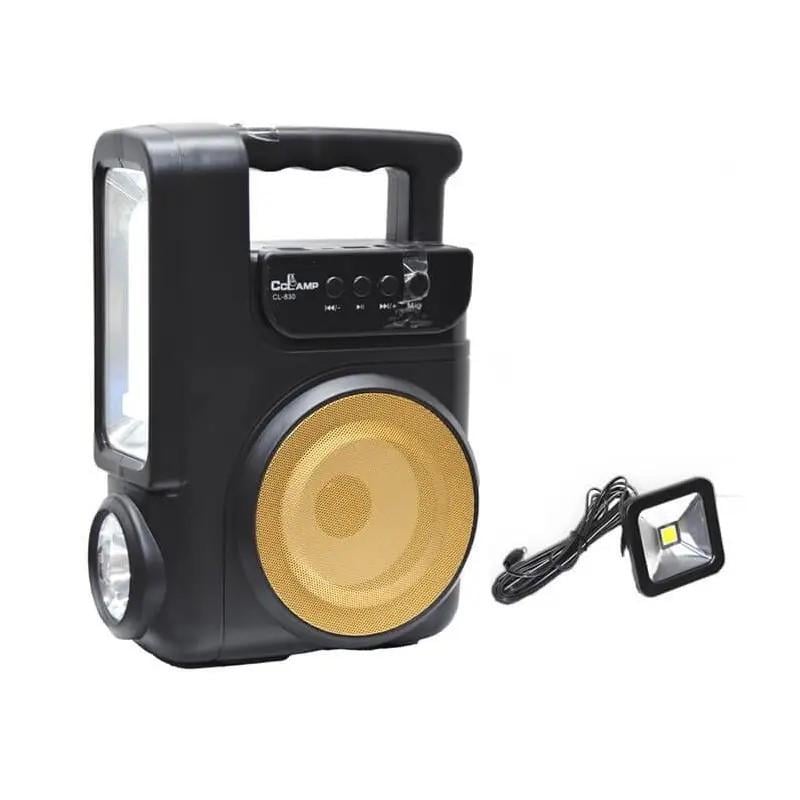 Фонарь кемпинговый с солнечной панелью Solar CCLamp CL-830 функция Power Bank и радио 4000 мАч Bluetooth (9118)