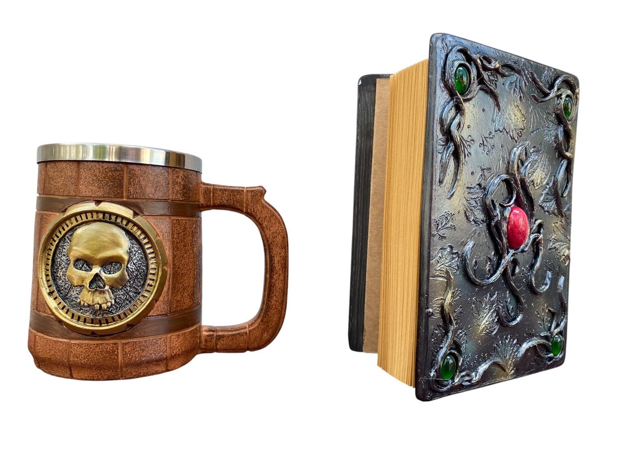 Подарочный набор Кружка 3D Череп Gold Rose/Блокнот 3D Лесной Гримуар Лисы (2746583801) - фото 2 Подарочный набор Кружка 3D Череп Gold Rose/Блокнот 3D Лесной Гримуар Лисы (2746583801) - фото 2