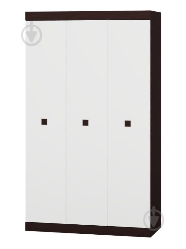 Шкаф 3-х дверный Эверест Соната-1200 венге + белый