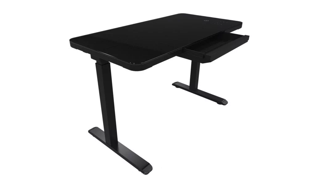 Стіл Monotable Nice Desk зі скляною стільницею Black (mt00174)