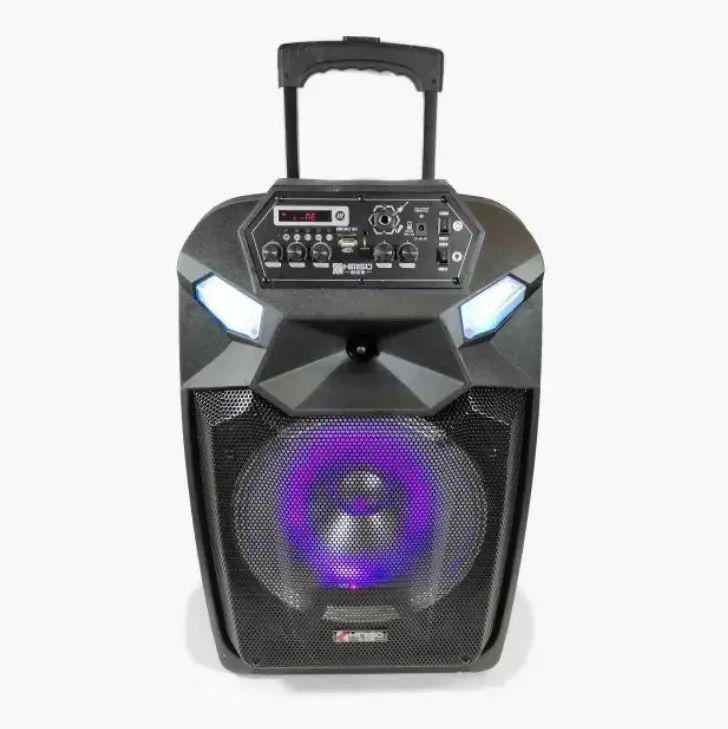 Колонка портативная акустическая KIMISO QS-1203 Bluetooth 60 Вт 12" 4000 мАч BT 12" BASS с FM-приемником 60х40х33 см