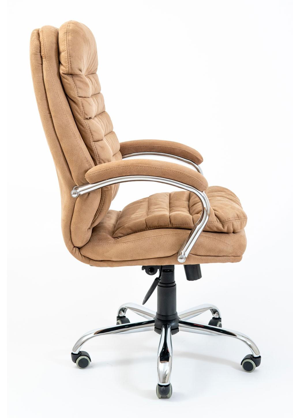 Крісло офісне комп'ютерне Valencia Мустанг Caramel Хром М2 AnyFix Карамель - фото 3 Крісло офісне комп'ютерне Valencia Мустанг Caramel Хром М2 AnyFix Карамель - фото 3