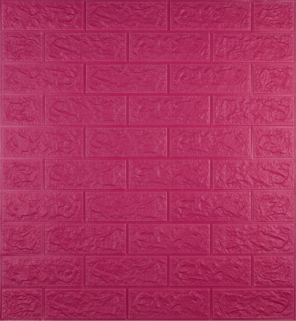 3D-панель декоративная самоклеящаяся под кирпич 700x770x5 мм Темно-розовый (Os-BG06-5) 3D-панель декоративная самоклеящаяся под кирпич 700x770x5 мм Темно-розовый (Os-BG06-5)