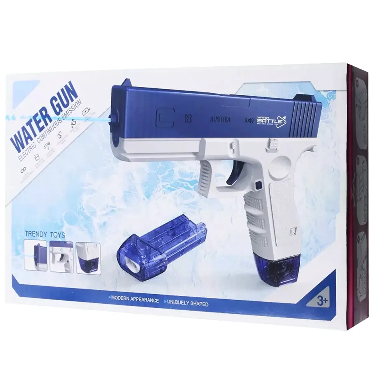 Дитячий водяний пістолет Water Gun Glock CY003 Синій (CY003 /4,72)