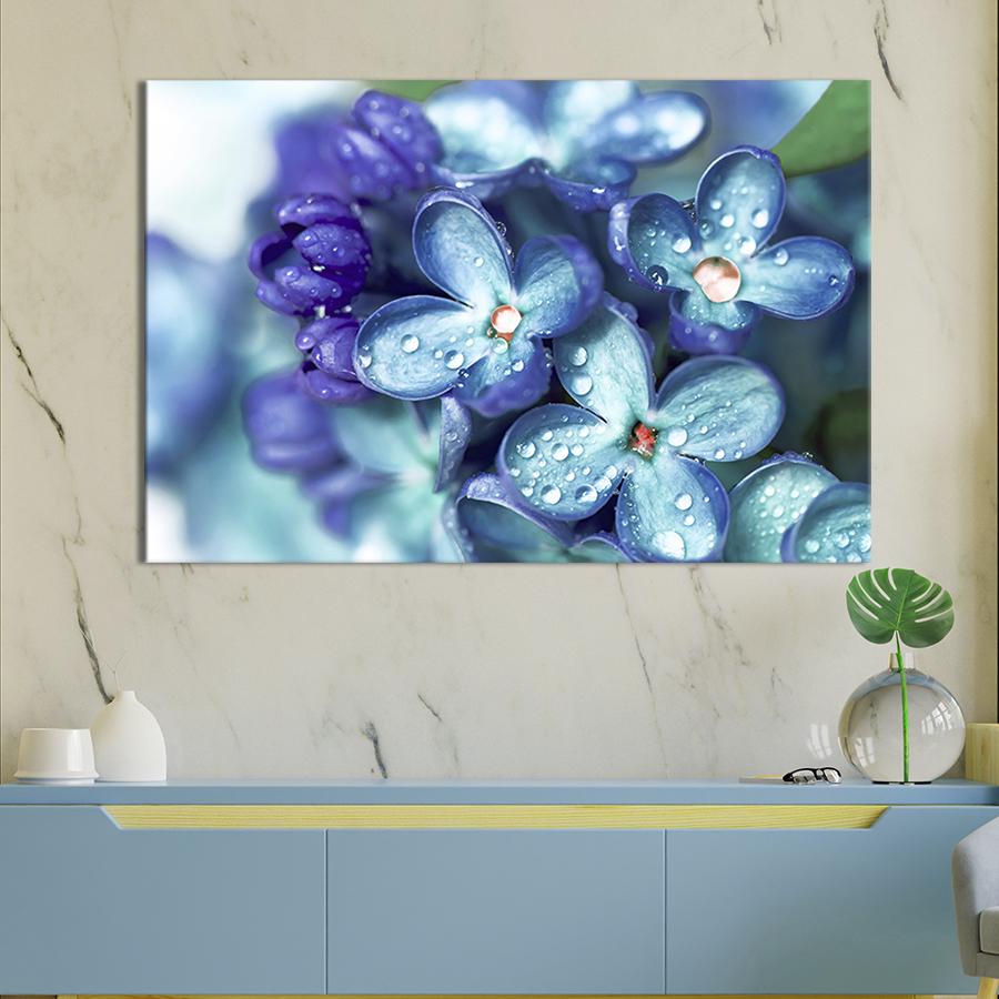 ᐉ Картина на холсте Синие цветы 75x50 см (235-1)